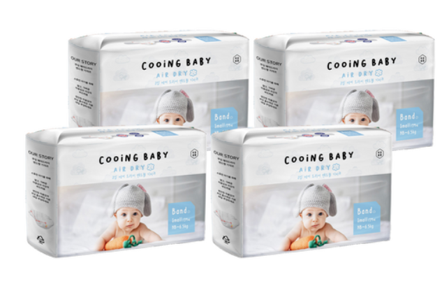 쿠잉베이비 에어드라이 풀커버 밴드형 기저귀 아동용, 소형(S)